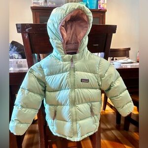 Patagonia Kids Hi-Loft Down Sweater Hoody Jacket 5T